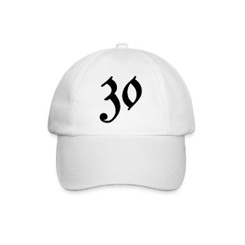 30. 30 YEARS. 30th ANNIVERSARY. 30 YEARS ANNIVERSARY. - Baseball Cap - white/white - Front