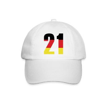 Maillot 21 Numéro Allemagne - Casquette classique - blanc/blanc - Devant