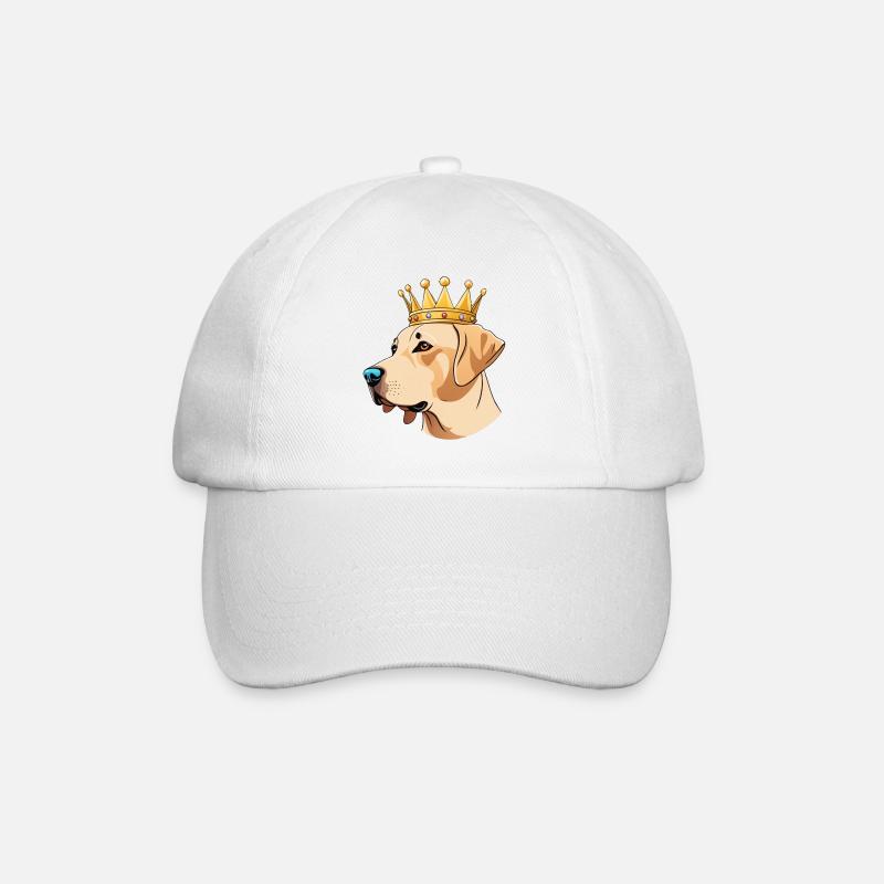 « Têtes couronnées » - Labrador - Casquette classique - blanc/blanc