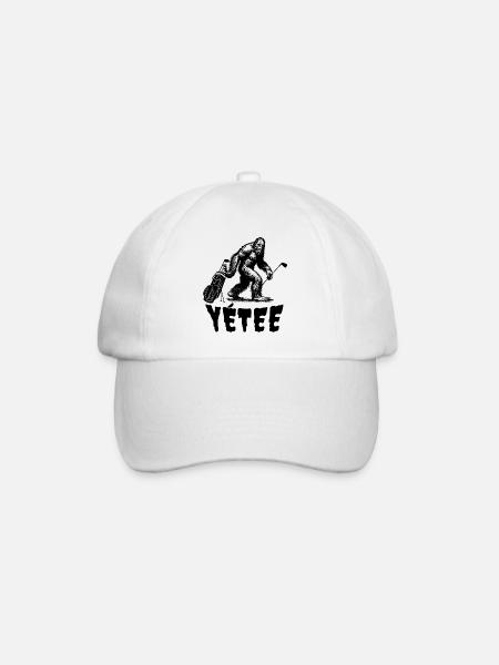 Yéti? NON, Yétee...La terreur sur le green ! - Casquette classique - blanc/blanc