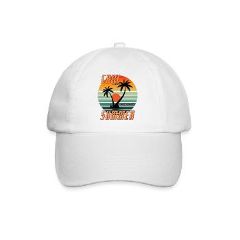 Chill the summer - long beach - Baseballkappe - Weiß/Weiß - Vorne