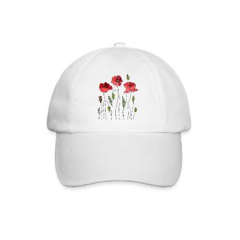 Fleur - Casquette classique - blanc/blanc - Devant