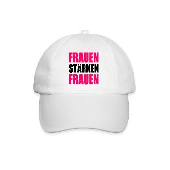 frauen stärken frauen - Baseballkappe - Weiß/Weiß - Vorne