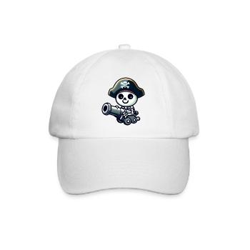 Pirate Skull - Skeleton Treasure - Baseball Cap - white/white - Front