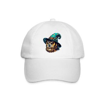 Wizard Owl - Baseball Cap - white/white - Front