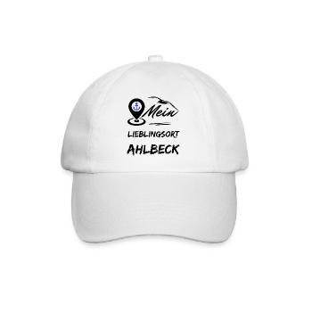 Ahlbeck mon endroit préféré-Station balnéaire de la mer Baltique Ahlbeck-Möwe - Casquette classique - blanc/blanc - Devant