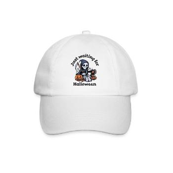 Sensenmann näht Halloween Kostüm - Baseballkappe - Weiß/Weiß - Vorne