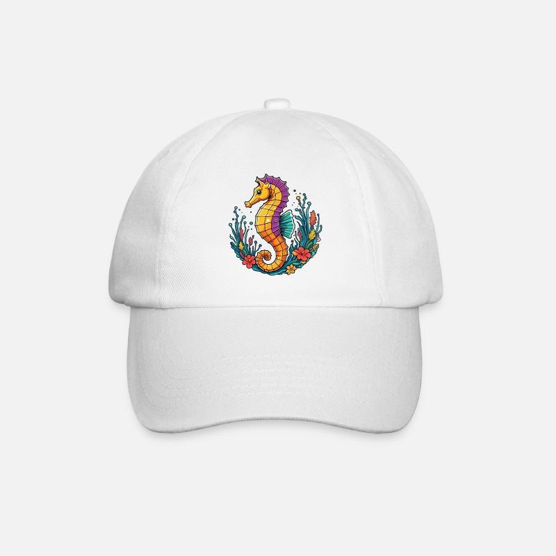 Hippocampe - Casquette classique - blanc/blanc