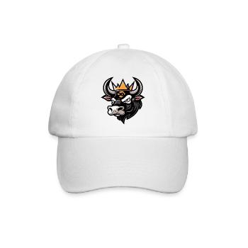 Bull Head Bull Crown - Baseball Cap - white/white - Front