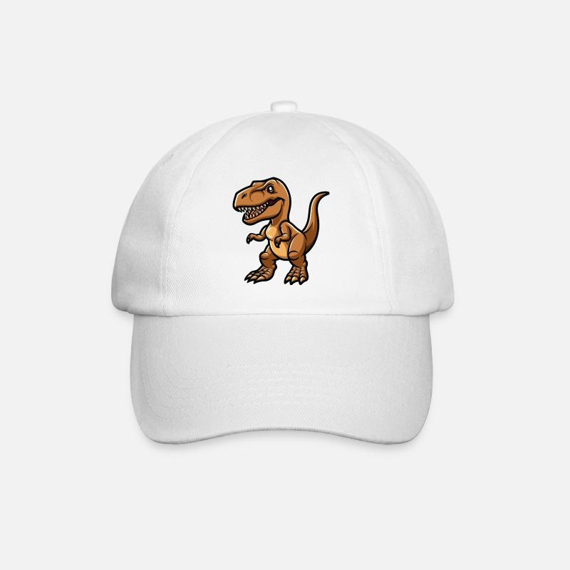 T rex - Baseballkappe - Weiß/Weiß