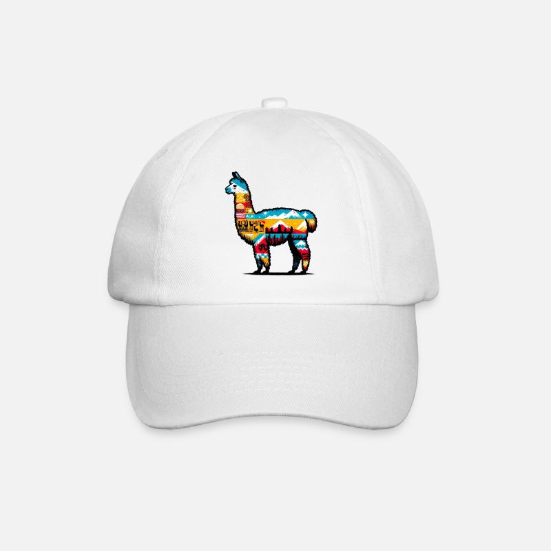 Alpaka - Baseballkappe - Weiß/Weiß