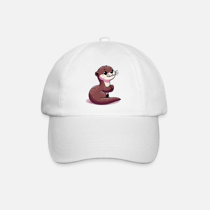 Otter - Baseballkappe - Weiß/Weiß