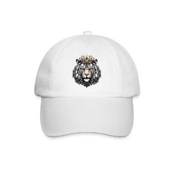 Animal de la couronne de tigre - Casquette classique - blanc/blanc - Devant