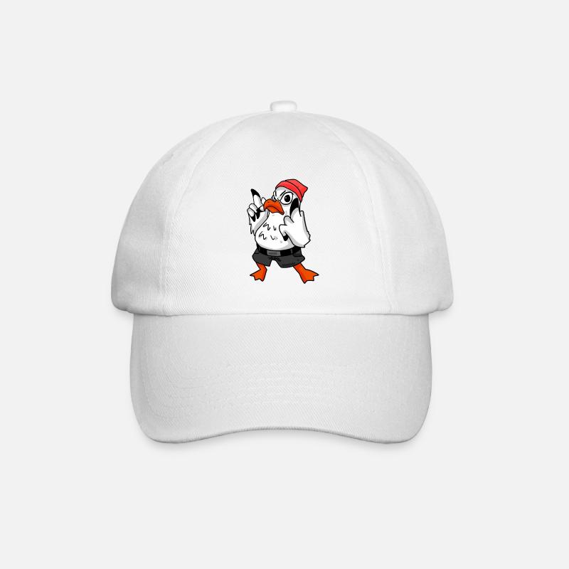 Möwe Cool - Baseballkappe - Weiß/Weiß