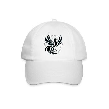 Phoenix schwarz-weiß - Baseballkappe - Weiß/Weiß - Vorne