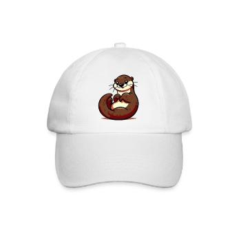 Otter - Baseballkappe - Weiß/Weiß - Vorne