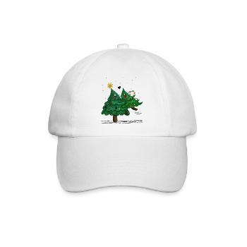 De jolis sapins de Noël - Casquette classique - blanc/blanc - Devant