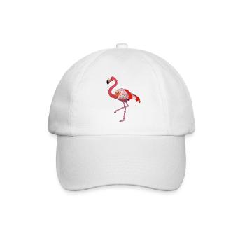 Flamingo - Baseball Cap - white/white - Front