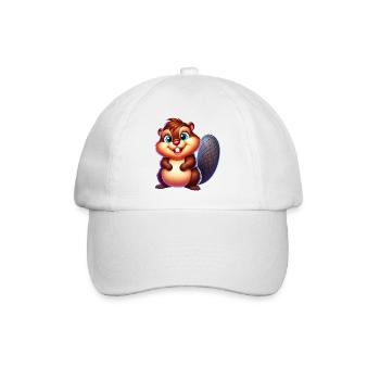 Beaver - Baseball Cap - white/white - Front