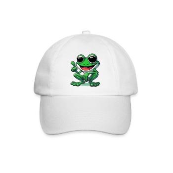 Grenouille - Casquette classique - blanc/blanc - Devant