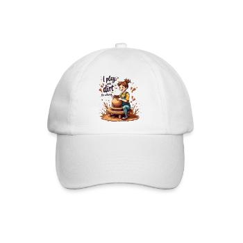 Je joue avec la terre pour gagner ma vie - Clay Pottery Clay - Casquette classique - blanc/blanc - Devant
