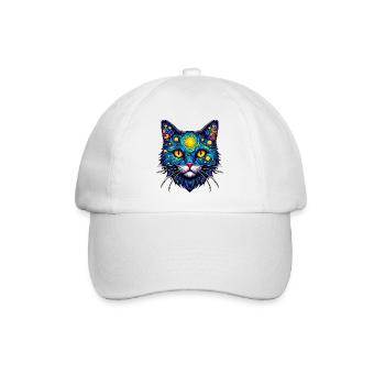Cat - Baseball Cap - white/white - Front