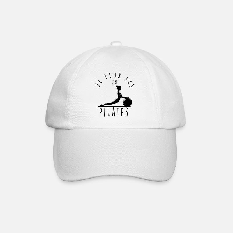 Ich kann nicht, ich habe Pilates. - Baseballkappe - Weiß/Weiß