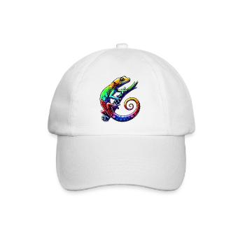 Gecko - Baseball Cap - white/white - Front