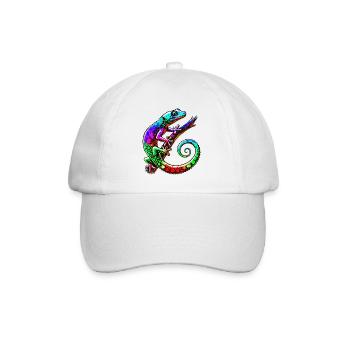Gecko - Baseballkappe - Weiß/Weiß - Vorne