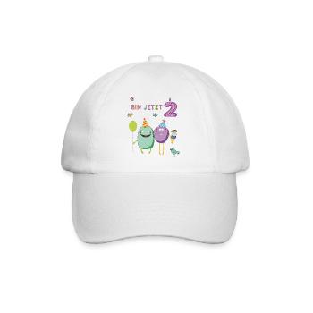 Fille d’anniversaire - Casquette classique - blanc/blanc - Devant