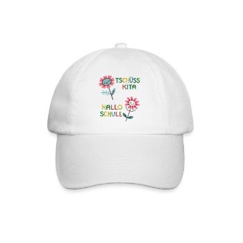 Goodbye Kita Hello School - Baseball Cap - white/white - Front