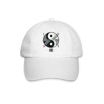 „Chōwa – Moderne Harmonie“ - Baseballkappe - Weiß/Weiß - Vorne
