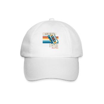 44th Birthday Cassette April 1981 - Baseball Cap - white/white - Front