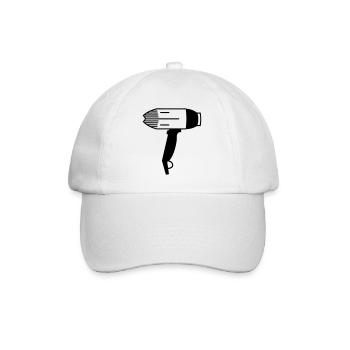Hair dryer - Baseball Cap - white/white - Front