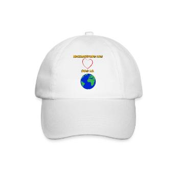 Let's warm hearts - Baseball Cap - white/white - Front