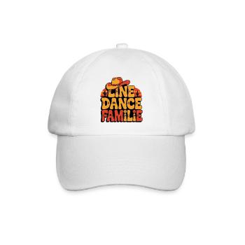Line Dance Familie. Die ganze Familie tanzt - Baseballkappe - Weiß/Weiß - Vorne