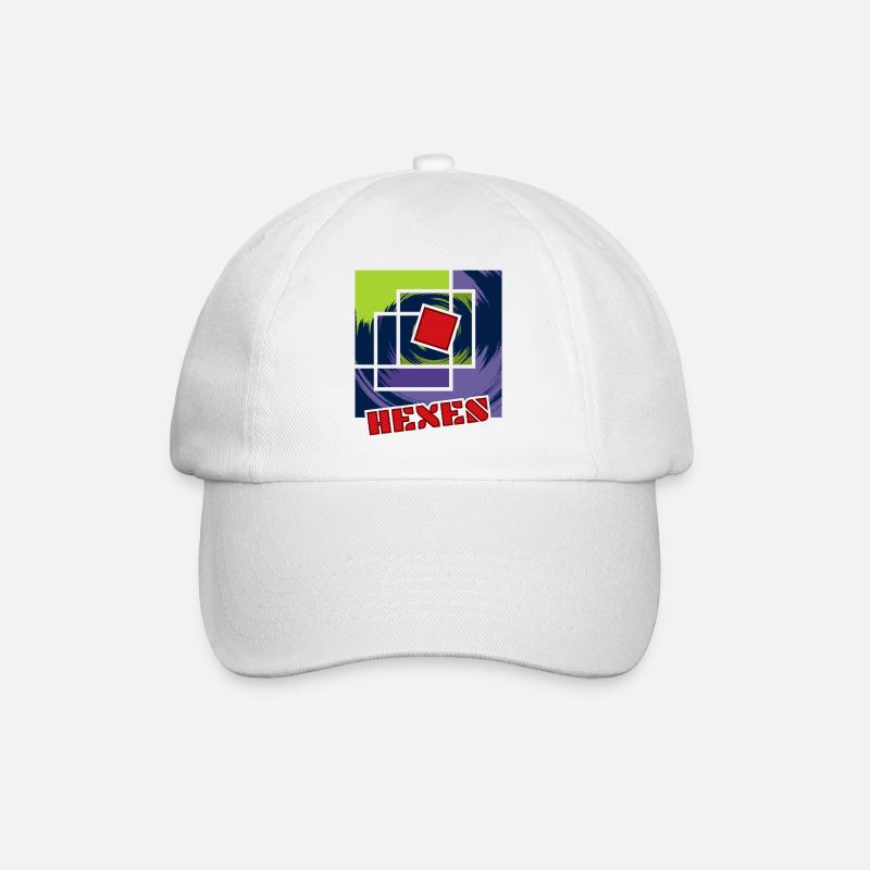Carrés rebelles abstraits - Casquette classique - blanc/blanc