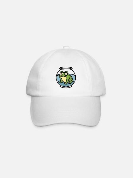 Grenouille dans un bol - Casquette classique - blanc/blanc