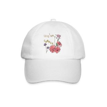 J’adore mon jardin - Casquette classique - blanc/blanc - Devant