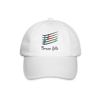 BONNE FÊTE. COEUR. BONNE FÊTE MAMAN. MAMAN - Casquette classique - blanc/blanc - Devant