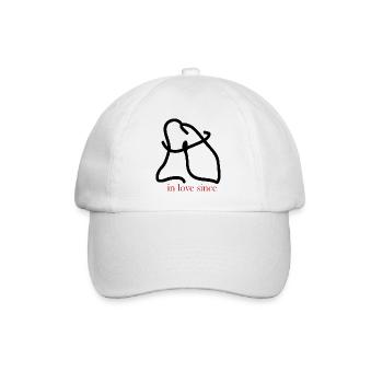 Verliebt - Baseballkappe - Weiß/Weiß - Vorne