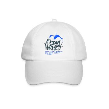 Ocean Dolphins - Baseball Cap - white/white - Front