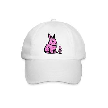 Hasenprinzessin - Baseballkappe - Weiß/Weiß - Vorne