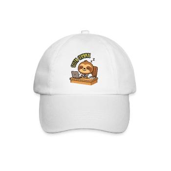 SLOTH CRIMINAL - Humour Paresseux animal Kawaii - Casquette classique - blanc/blanc - Devant