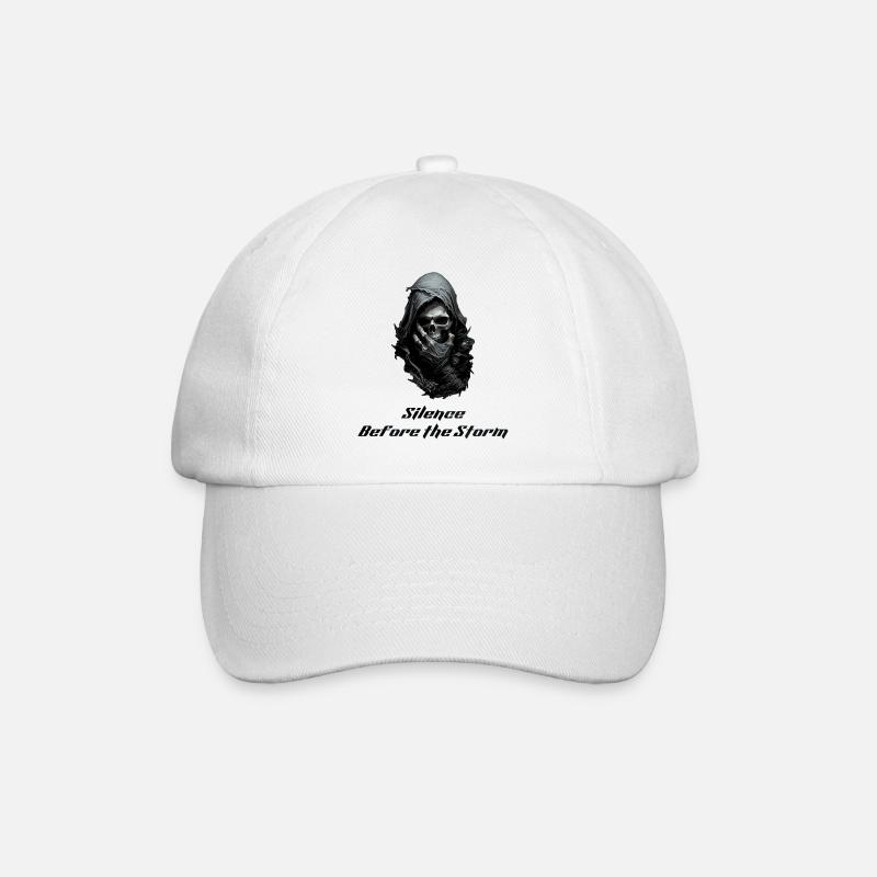 Murmure de la mort - Grim Reaper Gothic Skull Art - Casquette classique - blanc/blanc