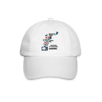German TV Program: Loading... - Baseball Cap - white/white - Front