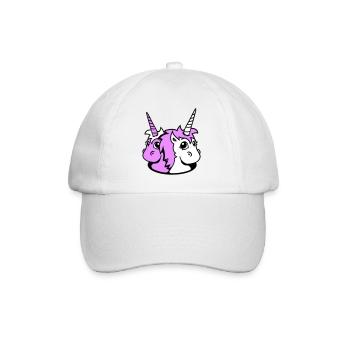 2 Unicorn Girl Team Cute Bottom Hole Friends - Baseball Cap - white/white - Front