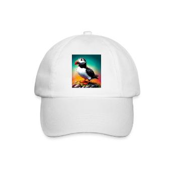 puffin - Baseball Cap - white/white - Front