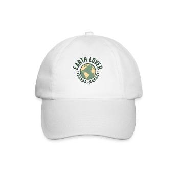 Closeness to the earth with nature motifs - Baseball Cap - white/white - Front