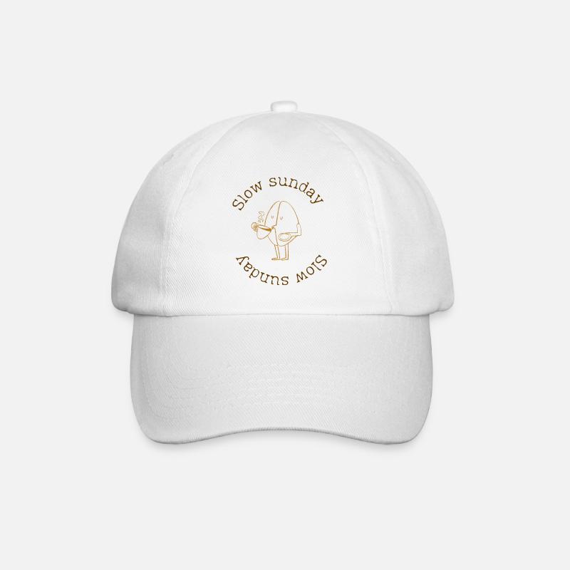 Slow Sunday - Baseball Cap - white/white